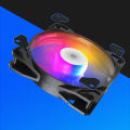 TEUCER P16 RGB FAN 120mm Pc Computer Case Fan Rainbow Heatsink 4PIN 12cm CPU Cooler Silent Fan. 