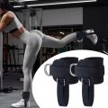 2Pcs Adjustable Cable Ankle Straps With Double D-Ring For Gym Workouts Glute Leg Strength Training Support Sport Ankle Cuffs NEW. 