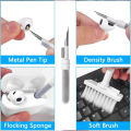 Multi-Function Soft 5 in 1 Brush Keyboard Cleaner Flocking Sponge For Bluetooth Airpods Case Cover Earbuds Computer Cleaning Tools Kit Corner Gap Duster Key-Cap Puller for Bluetooth Earphones Laptop Air-pods Pro Camera Lens. 