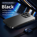 Aluminum Metal Frame Phone Case,For Iphone 16 15 Pro Max CD Pattern Metal Camera Frame,16 Matte Back Panel Shockproof Phone Case. 