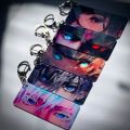 Jujutsu Kaisen Anime Acrylic Keychain & Display Card | Gojo Satoru vs Sukuna Aesthetic Anime Eye Keychain. 