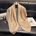 2025 Latest Spring and Autumn Women's Fashion Hijab Silky Muslim Square Sun Protection Shawl Luxury Brand Soft Female Scarf.