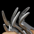 Dental Root Fragment Tooth Extraction Forceps Pliers Instrument Dentist Curved Maxillary Mandibular Tool.