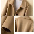 2024 New Winter Women Fashion Comfortable Woolen Coat Lady Chic Versatile Solid Color Outside Daily Thermal Fleece Coat Jackets.