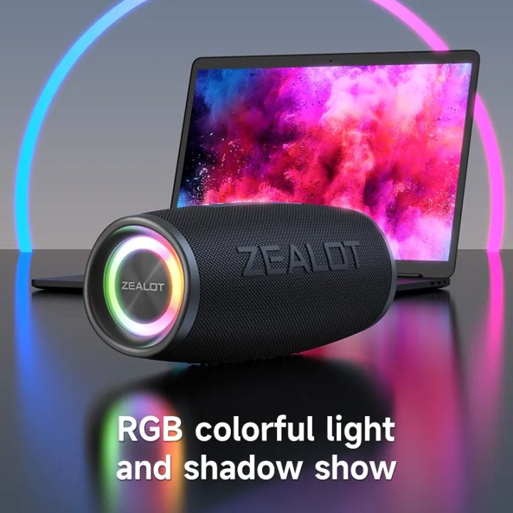 ZEALOT-S56%20Bluetooth%20Speaker%2040W%20Output%20Power%20Bluetooth%20Speaker%20with%20Excellent%20Bass%20Performace%20IPX6%20Waterproof%20Camping%20Outdoor%20-%20Image%204