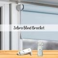 Zebra Blind Brackets / Clamps for Zebra Blind Top Rail / Day and Night Blinds, Used for Wall / Ceiling Mounting, Screws & Wall Plugs Included - 2 Pieces. 