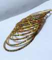 12 piece Simple Stone Worked Churi For Women. 
