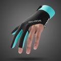 Billiards Glove Left Hand Three Finger Billiard Glove Non Slip Stickers Elasticity Billiard Training Gloves Accessories.