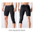 Male One Leg Compression Tights Pants Compression Polyester Sports Training Basketball Tights Pants Athletic Base Layer Tights. 