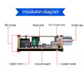 2*50W Bluetooth 5.0 Power Amplifier Class D Audio 10W~200W HiFi Stereo Wireless Music Player Mini USB Sound Card App Digital AMP. 