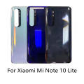 New Cover 6.47"For Xiaomi Mi Note 10 Lite Battery Cover Rear Glass Door Housing M2002F4LG Mi Note10 Lite Back Battery Cover. 