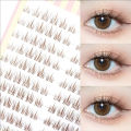 MJ Brown Sunflower False Eyelashes Black Natural Manga Lashes Anime Eyelashes Large Capacity Eyelashes Extension Chinese Makeup.