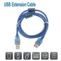 USB 2.0 Extension Cable Data Extender Cord USB Female To Male Extender High Speed Connector Wire for Laptop PC TV Camera Cable. 