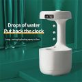 Anti-Gravity Humidifier - Aromatherapy Scent Mini Humidifier - 600ml  Clock Time LED display Water Drop Humidifier - diffuser droplet backflow Air humidifier. 