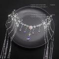 Chinese Traditional Fringe Hair Crown Fairy Long Tassel Wedding Hair Acessories. 
