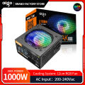 Aigo AK PC PSU Power Supply 1000W Competitive Game Gamer RGB 120mm Fan 220V ATX Desktop Computer Power Supply For BTC Pc gamer. 