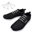 12pcs/set Leather Silicone Shoelaces Sneakers Elastic Silicone Shoelace Shoes lace Lazy No Tie Shoelaces Suitable Unisex Laces. 