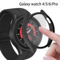 Cover for Samsung Galaxy Watch 5 pro Case 45mm 4 5 6 44mm 40mm Screen Protector PC Bumper Tempered Glass Galaxy watch 6 Case. 