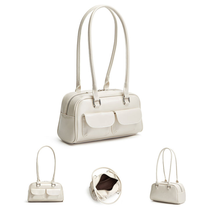New%20women's%20bag%20fashion%20niche%20oil%20wax%20leather%20bowling%20bag%20multi-pocket%20armpit%20bag%20commuting%20handbag%20single%20shoulder%20bag%20-%20Image%205