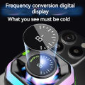 JS86 Portable Magnetic Semiconductor Phone Cooler with Digital Display RGB Lights 3 Mode Powerful Cooling Fan for Gaming Live. 