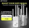 New Original 2.4G WiFi Extender With 4 Antenna 2LAN 300 Mbps WiFi Signal Booster Amplifier WiFi Range Extender. 