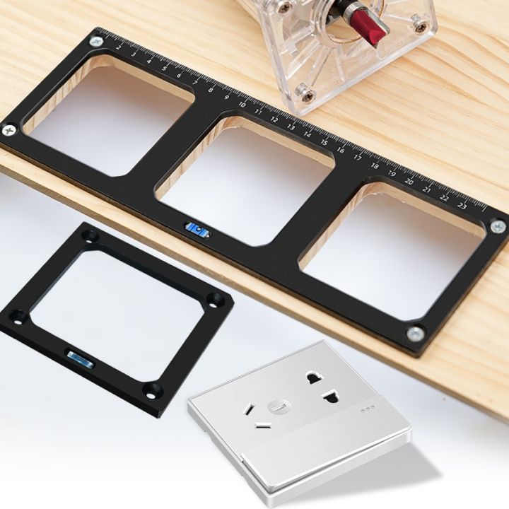 Opentype Switch Socket Switch Socket Opening Template - 86 Type Socket Box Hole Template Wood ...