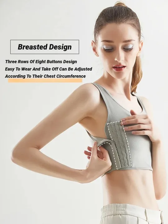 Women%20Breathable%20Chest%20Breast%20Binder%20Side%20Buckle%20Short%20Vest%20Tops%20Underwear%20Tank%20Wireless%20Wrap%20Bandages%20Flat%20Tomboy%20Seamless%20-%20Image%203