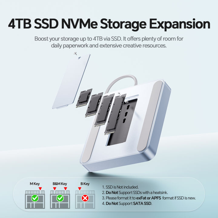 PULWTOP%20USB%20C%20Hub%20For%20iMac%2024%20Inch%202021%202023%202024%20With%20USB%20C%20And%20USB%20A%2010Gbps%20SD%20TF%20M2%20SSD%20Expansion%20Slot%20-%20Image%204
