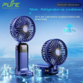 4000mAh Handheld Mini Fan Foldable Portable Neck Hanging Fans 5 Speed USB Rechargeable Fan with Phone Stand and Display. 