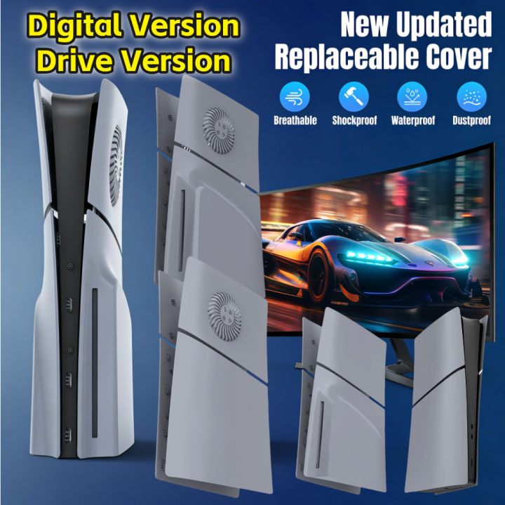 for PS5 Slim 30th Anniversary Console Panels Premium Faceplate Shell ...