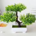 Plastic Artificial Plants Bonsai Home Room Table Decoration Small Tree Pot Fake Plant Flowers Potted Garden Balcony Ornaments. 