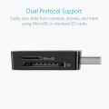 Card reader USB 3.0 card reader (Anker®For SDXC, SDHC, MMC, RS-MMC, micro SDXC, Micro SD, Micro SDHC, UHS. 