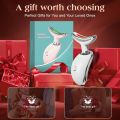 Facial Massager, 7 Color Face and Neck Massager for Skin Care at Home, Portable Beauty Skin Care Tools, White. 