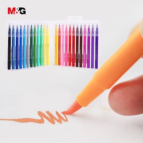 M&G Water colour brush markers pack of 12,18,24,36,48