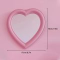 Heart Mirror Cosmetic Mirror Decorative Mirror Girl Heart Student Dormitory Mirror Home Decor Living Room Decoration Wall Decor. 