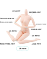 30cm BJD doll 3D real eyes white muscle multi-joint make-up change dress up 26 joints adjustable toys girls handmade dolls. 