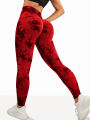 Women's Seamless Tie-dye Yoga Pants High Waist Soft Comfortable Gym Fitness Sportswear Workout Leggings Tights.