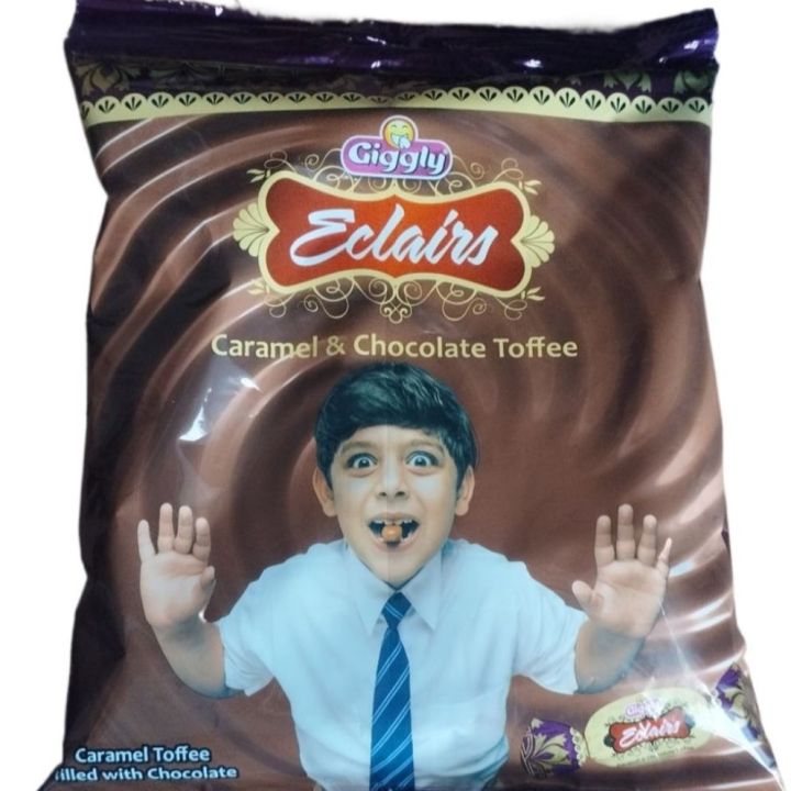 Eclear Caramel & Chocolate Toffee 50 Pcs Box