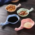 4PCS Mini Cute Sauce Dish Seasoning Dipping Bowl Tableware Decoration Soy Sauce BBQ Sushi Plate Kitchen Supplies.