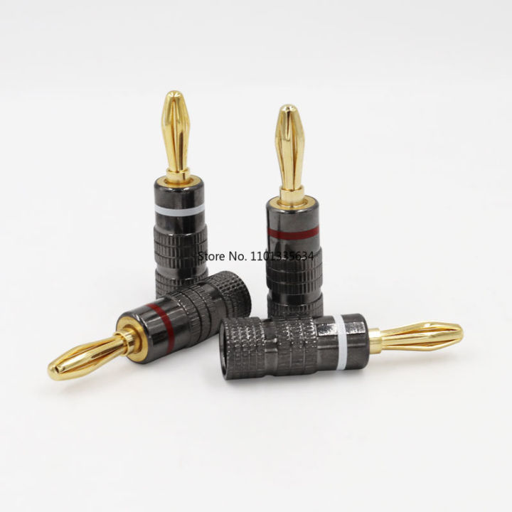 4/8/12/16//24/36/40pcs%20%20Metal%20BANANA%20PLUGS%2024K%20Gold-plated%204MM%20Banana%20Connector%20with%20Screw%20Lock%20For%20Audio%20Jack%20Speaker%20Plugs%20-%20Image%203
