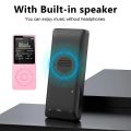 Portable MP3 Player Rechargeable Record Noise Conduction Media Lossless Pocket Sport Music Play with Micrphone Walkman Machine.