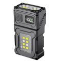 Multifunctional Ajustable Angle LED Flashlight Outdoors Mini Work Light Portable Magnet USB Rechargeable Camping Light. 