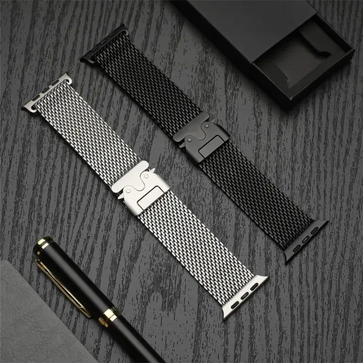 Stainless Steel Milanese For Apple watch Ultra 2 3 49mm 46mm 42mm 41mm 45mm 44mm Series 11 10 9 8 7 6 5 4 SE3 Straps Accessories
