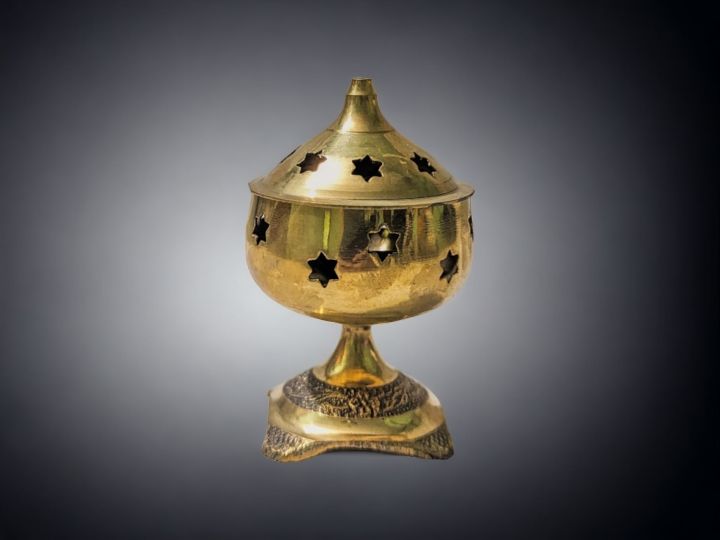 brass Aakash Pradeep decorative showpiece - 3.5 inches