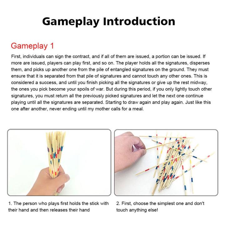 1/3/5/10Set Traditional Mikado Spiel Pick Up Stick With Box Multiplayer ...