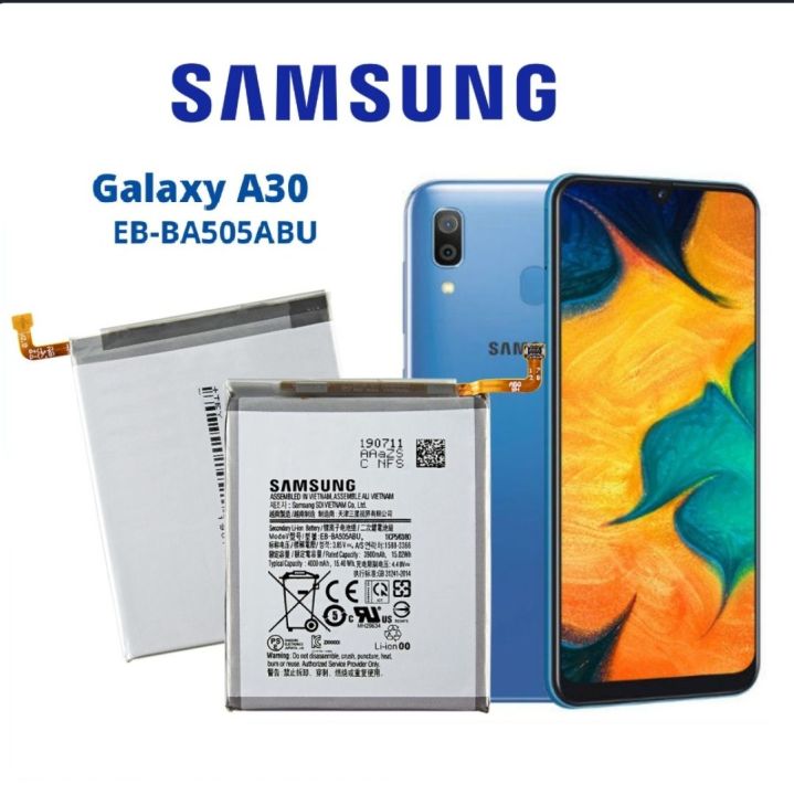 Samsung%20Galaxy%20A30%20Battery%20Replacement%20%20SAMSUNG%20EB-BA505ABN%20Replacement%20Battery%20EB-BA505ABU%20For%20Samsung%20Galaxy%20A50%20A505F%20SM-A505F%20A30s%20A30%20Battery%204000mAh%20-%20Image%202