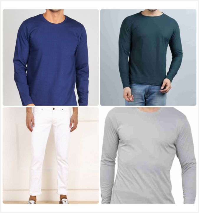 Man's 4 Piece Combo Denim 1 Full Sleeve T-shirt 3