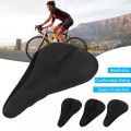 Original High Quality 3D soft Extra Thickened bicycle seat cover breathable cycle saddle seat comfortable mountain bike foam seat cover gel cover adjustable cover Soft Gel Bike Seat Cover Soft Gel Bicycle Seat Bike Saddle Cushion Seat Cushion. 