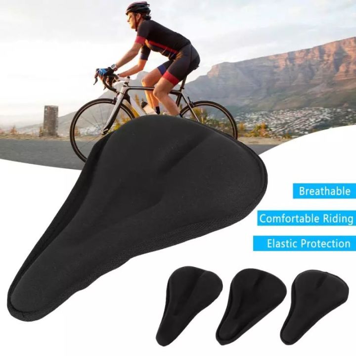 Original High Quality 3D soft Extra Thickened bicycle seat cover breathable cycle saddle seat comfortable mountain bike foam seat cover gel cover adjustable cover Soft Gel Bike Seat Cover Soft Gel Bicycle Seat Bike Saddle Cushion Seat Cushion