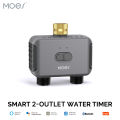 MOES Bluetooth Smart 2-Way Water Valve, Garden Sprinkler, Programmable Timer, Filter, Rain Delay, Automatic Irrigation Control. 